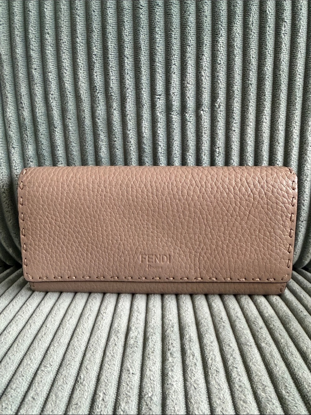 Fendi Mamma Baguette Leather Shoulder Bag - Orange w/ Fendi Selleria Long Wallet - Picture 9 of 15